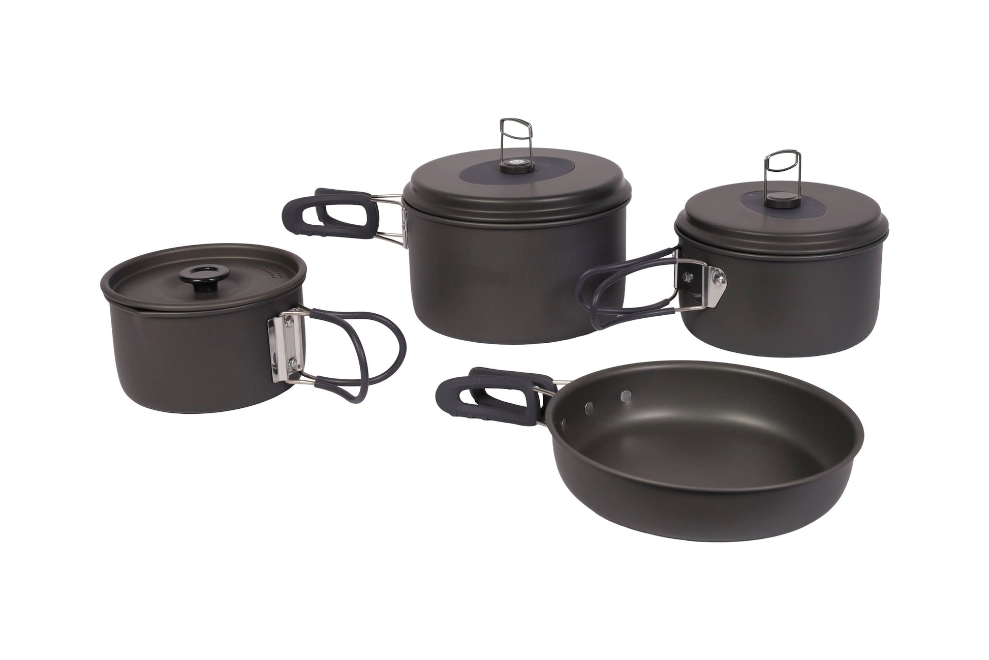 Pannenset geanodiseerd - 4 stuks - L