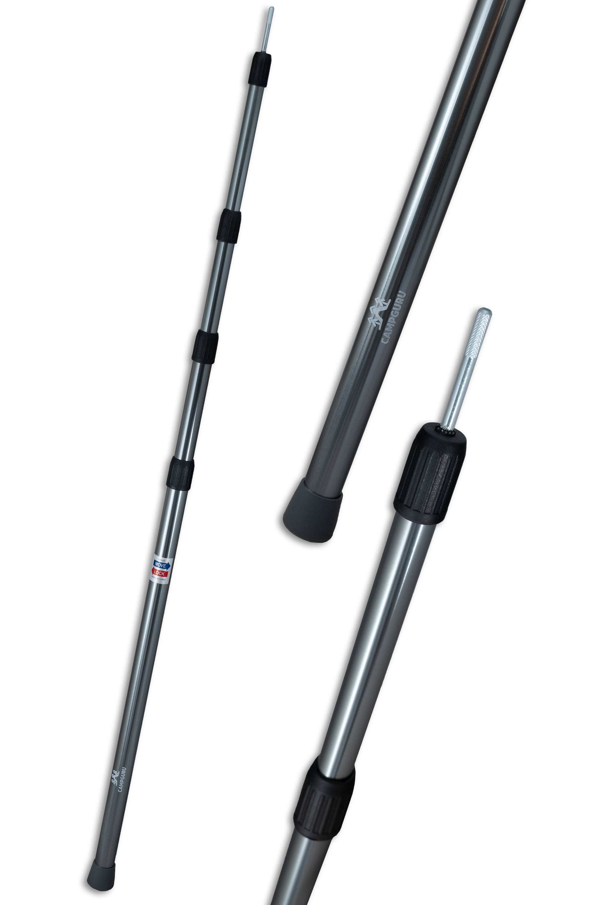 Aluminium Tarp Pole 250 Cm /4 Parts Silver