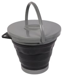 Inklapbare emmer met deksel 5 liter